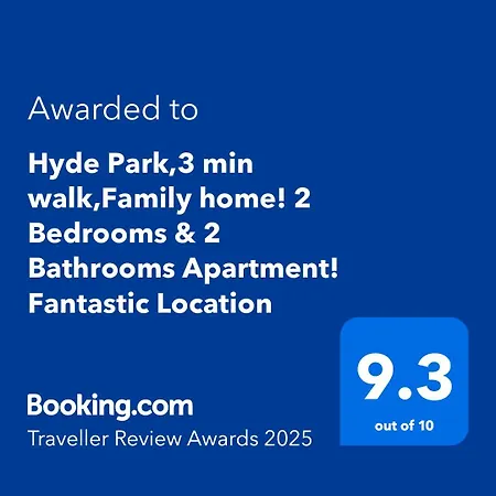 Hyde Park,2 Bedrooms 2Bathrooms, Perfect For Families! Londres Exterior foto